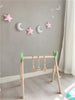 Star Moon Nursery Garland - Nursery Decor - Nursery Wall Hanging, Decoration, Kids Room, Nursery Accessory, Playroom Accessory, Baby Shower