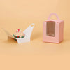 Single Cupcake Boxes (with handle) - Party Favour - Wedding Bomboniere - Baby Shower Favour Box - With Transaprent Window - Bathbombs, Soap