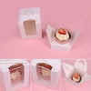 Single Cupcake Boxes (with handle) - Party Favour - Wedding Bomboniere - Baby Shower Favour Box - With Transaprent Window - Bathbombs, Soap