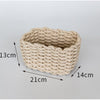 Nordic Cotton Rope Storage Box - Storage Chest - Woven Basket - Handmade Organizer Basket - Toy Trunk - Desk Organizer - Books Clothes Pens
