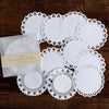 10 Pcs Assorted Crocheted Doilies, Handmade Floral Lace Doilies Round Table Coasters For Wedding Home Decorations ~ 4” Round Doilies Mat