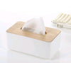 Wooden Tissue Box - Rectangular Modern Box - Handkerchief Box - Unpainted Decoupage Box - Home Decor - Plain Natural - Oak Wood