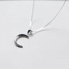 Moon Necklace - Crescent Moon Necklace - Dainty Silver Moon Pendant - Delicate Necklace - Dainty Necklace - Gift for Her - Celestial