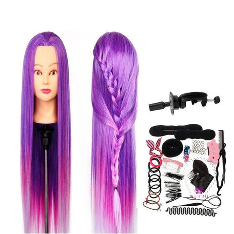 Styling Head Canvas - Hair Styling Practice Head - Mannequin Head Hat Display - For Hair Stylist Hairdresser Braiding - Wig Hat Display