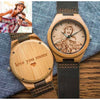 Personalized Photo Designer Watch for Men Women - Custom Picture - Wooden Watch - Christmas Gift - Gift for Dad Mom Boyfriend Girlfriend