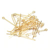 100pcs Gold Wholesale Ball Headpins - Gold Ball Head Pins Ball End - Wholesale Jewelry Findings Jewelry Making Supplies Bulk Lot 20 30 mm