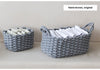 Nordic Cotton Rope Storage Box - Storage Chest - Woven Basket - Handmade Organizer Basket - Toy Trunk - Desk Organizer - Books Clothes Pens