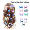 50 Colorful Butterfly Hair Clips, Butterfly Hair Claw for Women, Hair Clamp For Girl, Girlish Hair Clip, Hair Accessories, Women Gift