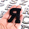 Alphabet Letter Iron On Rhinestone Patches Appliques Diamond Letters Embroidery Notions - DIY Gift Idea Personalized Clothing Making Supply