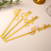 Personalized Name Drink Stirrers Custom Swizzle Sticks Bridal Wedding Party Picks Table Centerpiece Birthday Decor Cocktail Bar Accessories