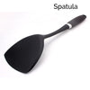 Nylon Kitchen Utensils, Matte Black Spoon, Spatula, Cooking Utensils, Kitchenware, Housewarming Gift Supplies, Tableware, Culinary Chef