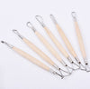 6 Pieces Clay Sculpting Carving Pottery Tools Polymer Modeling DIY Sculpture Craft Art Tool Set Art Supply Pottery Tools for Modeling
