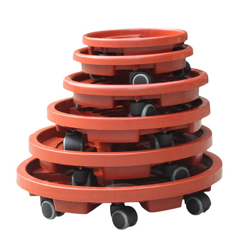 Drainage Trays With Wheel - Succulent Planter Drip Tray - Drain Dish Planter Pot Water Catcher Minimalist Simple Plant Saucer Drainage Plate