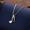 Silver Music Note Necklace, Musical Note Gift for Music Lover, Gift for Her, Gift for Singer Musician, Dainty Necklace, Charm Jewelry