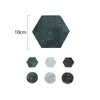 Marble Coaster - Round Hexagon Non-Slip Stone Kitchen Dining Decor - Tableware - Housewarming Gift - Drink Coasters - Bar Coasters