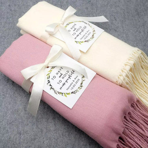 Personalized Bridesmaid Gift, Bridal Wrap, Wedding Scarf, Bridesmaid Shawl, Bridal Shower Favors, Bridesmaid Proposal, Pashmina, Monogram