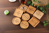 Personalized Coasters - Custom Coaster - Engraved Wooden Coasters - Bridal Shower - Wedding Gift - Monogram Coaster - Dining Table Decor