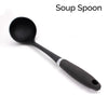 Nylon Kitchen Utensils, Matte Black Spoon, Spatula, Cooking Utensils, Kitchenware, Housewarming Gift Supplies, Tableware, Culinary Chef