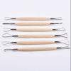 6 Pieces Clay Sculpting Carving Pottery Tools Polymer Modeling DIY Sculpture Craft Art Tool Set Art Supply Pottery Tools for Modeling