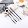 Travel Utensil Set, Portable Traveling, Straw, Fork, Knife, Spoon, Chopsticks, Reusable Utensils, Cutlery Set, Eco Friendly, Camping, Case