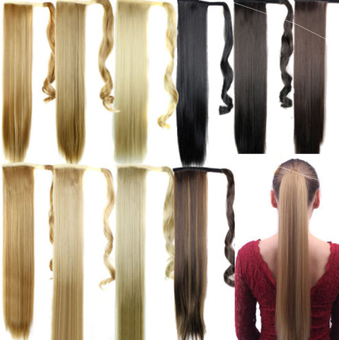 Ponytail Extension, Drawstring Ponytail, Long Ponytail Hair Extension, Clip In Ponytail, Fake Low Ponytail With Weave, Hair Piece Wrap Around Ponytail