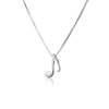 Silver Music Note Necklace, Musical Note Gift for Music Lover, Gift for Her, Gift for Singer Musician, Dainty Necklace, Charm Jewelry