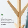 Wooden Coat Hanger, Simple Minimalist Coat Rack, Wood Hanger Floor Standing, Home Furniture Storage Clothes Hanging Hanger Bedroom Drying