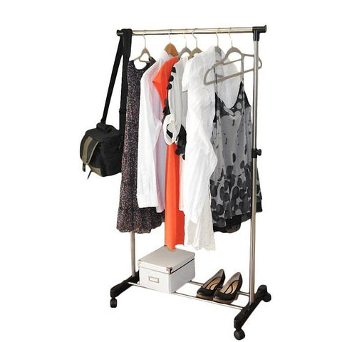 Clothing Display Rack, Movable Garment Rack with Wheels, Clothes Rack, Furniture, Garment Rack Shop Display, Shirt Stand Drying, Hanging