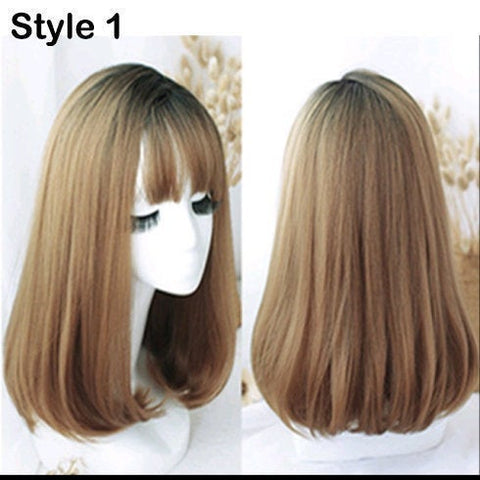 Hair Bangs Clip in Hair Extensions for Women, Black Light Brown Clip on Bangs Hairpieces, Clip In Hair Extension for Women Hair Wig