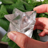 Quartz Crystal Merkaba Star - Natural quartz Crystal - White Crystal Reiki Healing Crystal - Energy Spiritual - Sacred Geometry Chakra