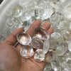 Clear Quartz, Tumbled Quartz, Crystal, Rainbow, Clear, Natural Stone, Pocket Stone, Palm, Altar, Crystal Grid, Healing Gemstone Mineral