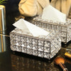 Bedroom Decor Rhinestone Vintage Design Decor Tissue Box Cover Kleenex Holder Rectangular Tissue Box Bath Decor Napkin Box Stone Decoration