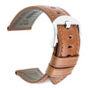 Vintage Calfskin Brown Leather Watch Strap, Leather Brown Strap, Leather Band 20mm/22mm/24mm Men's Strap