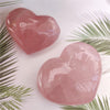 Heart Rose Quartz Crystal - Rose Quartz Heart Crystal - Healing Crystals And Stones - Rose Quartz Heart Stone - Heart Chakra Crystals