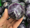 Large Real Natural Amethyst Crystal Ball | Healing Natural Amethyst Ball | Large Amethyst Crystal Sphere | Purple Crystal Ball | Reiki
