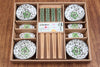 Japanese Style Wooden Chopstick and Chopstick Holder Rest Set - Dinnerware Gift Set - Housewarming Gift - Travel Set with Box - Wedding