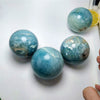 Blue Calcite Sphere, Crystal Ball, Blue Calcite Sphere, Blue Calcite Crystal, Crystal Sphere Aura, Soothing Gemstone, Mediation Aid