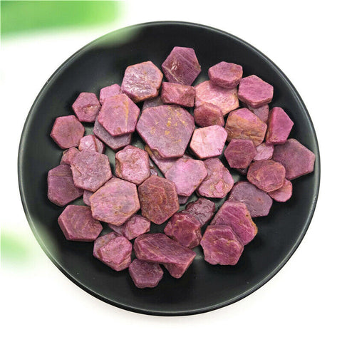 50 grams Raw Corundum Ruby Pieces, Rough Ruby, Uncut Ruby Crystal, July Birthstone, Healing Crystal Stone, Bulk Raw Gemstone, Heart Chakra