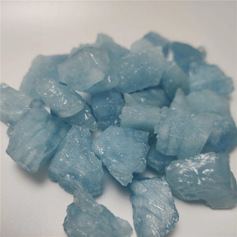 Raw Aquamarine Crystal - Aquamarine Stone - Natural Gemstone - Healing Crystals and stones - Throat Chakra Crystals - Jewelry Making Stones