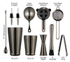 11 Pcs Bartender Kit - Barware for Bartending - Bar Utensils Set - Bar Accessories and Decor - Cocktail Shaker - Housewarming Birthday Gift