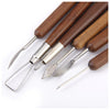 6 Pieces Clay Sculpting Carving Pottery Tools Polymer Modeling DIY Sculpture Craft Art Tool Set Art Supply Pottery Tools for Modeling