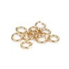 Jump Rings , 3 3.5 4 5 mm Tiny Jump Ring Connectors , Gold Plated Connector , Gold Plated Findings , Sterling Silver Open Jump Rings