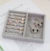 Cufflink & Ring Display Case Storage Organizer Box with Glass Window - Large Jewelry Display Case - Ring Holder - Earring Pin - Necklace