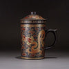 Traditional Chinese Dragon Tea Mug - Authentic, Green Tea, Fruit Tea, Ceramic, Asian Style, Matcha Tea, Mini Cup, Sake Cup Kung Fu Tea
