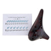 12 Hole Alto C Ocarina Flute - With Rope Bag and Music Book - Alto Tone C Ocarina Instrument