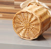 Wicker Basket - Storage Box with Handle - Woven Handmade Organizer Basket - Rattan Storage - Picnic Basket - Home Decor