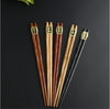 Japanese Style Wooden Chopstick Travel Set - With Box - Oriental Tableware Sushi - Chinese Chopstick - Natural - Reusable - Kitchen Supplies