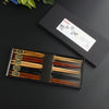 Japanese Style Wooden Chopstick Travel Set - With Box - Oriental Tableware Sushi - Chinese Chopstick - Natural - Reusable - Kitchen Supplies