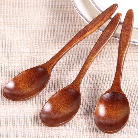 Wooden Spoons, Coffee Ice Tea Honey, Stirring Serving Utensils, Japanese Style Wooden Spoon Kitchen Cooking Utensil Tool Supplies Soup