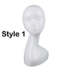 Long Neck Mannequin Head Hat Display Unisex Female Adult - Styling Head Canvas Wig Making Hat Display